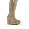 Bota alta en serraje arena Tilo 7