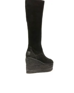 Bota alta en serraje negro Tilo 5