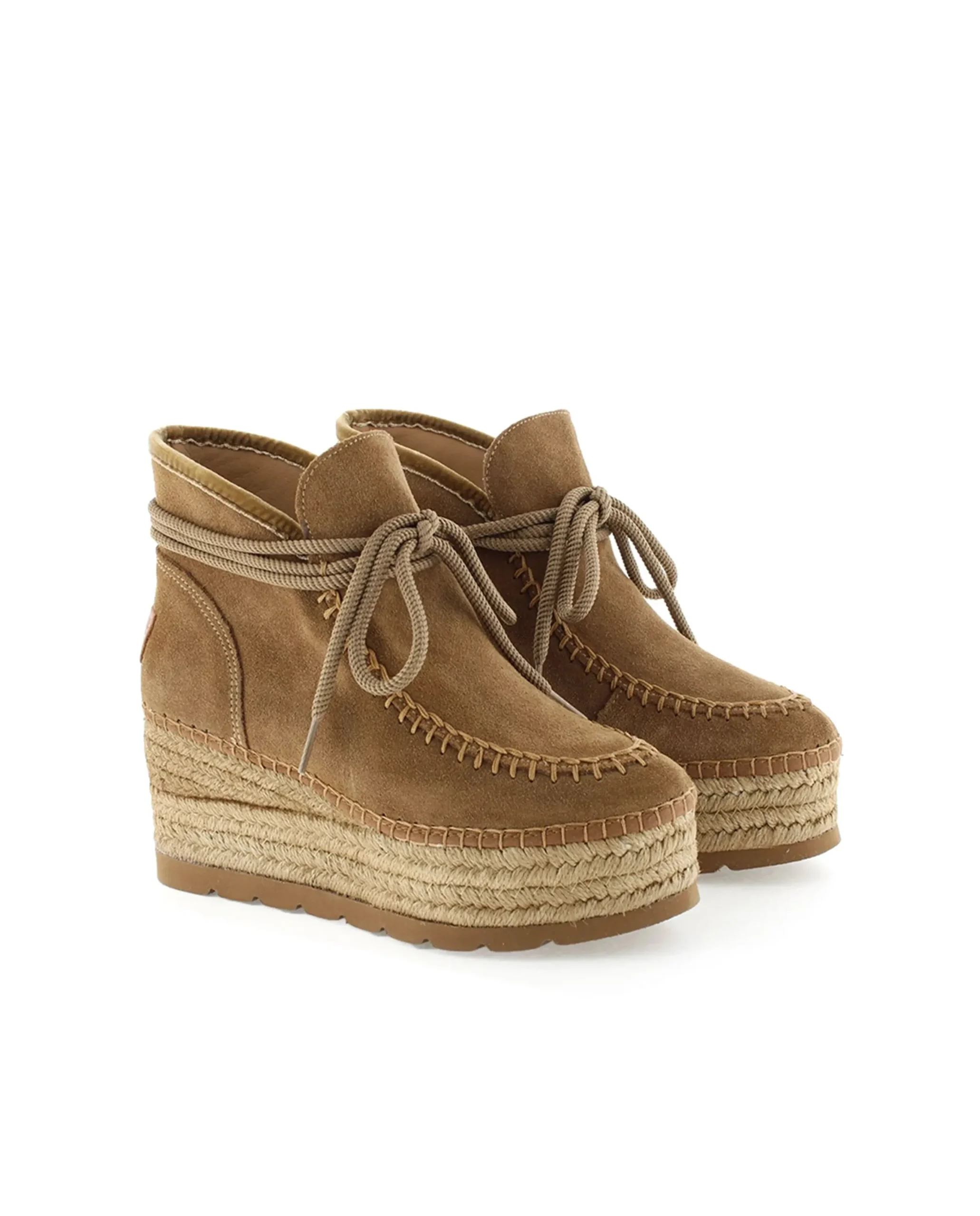 Bota baja en serraje cuero Creta