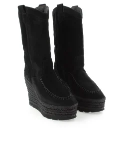 Bota Cowboy en serraje negro Tilo 7