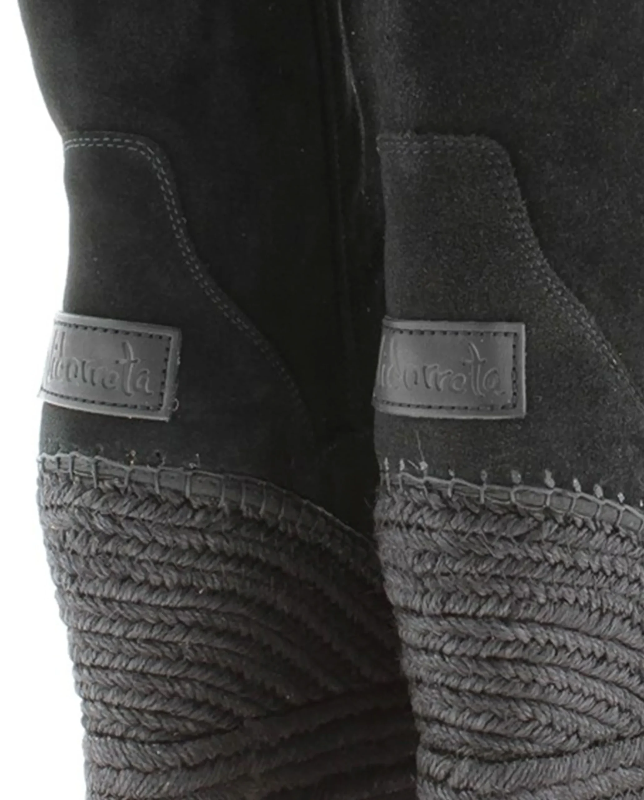 Bota Cowboy en serraje negro Tilo 7