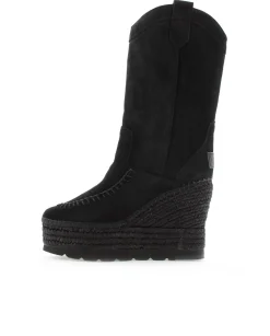 Bota Cowboy en serraje negro Tilo 7