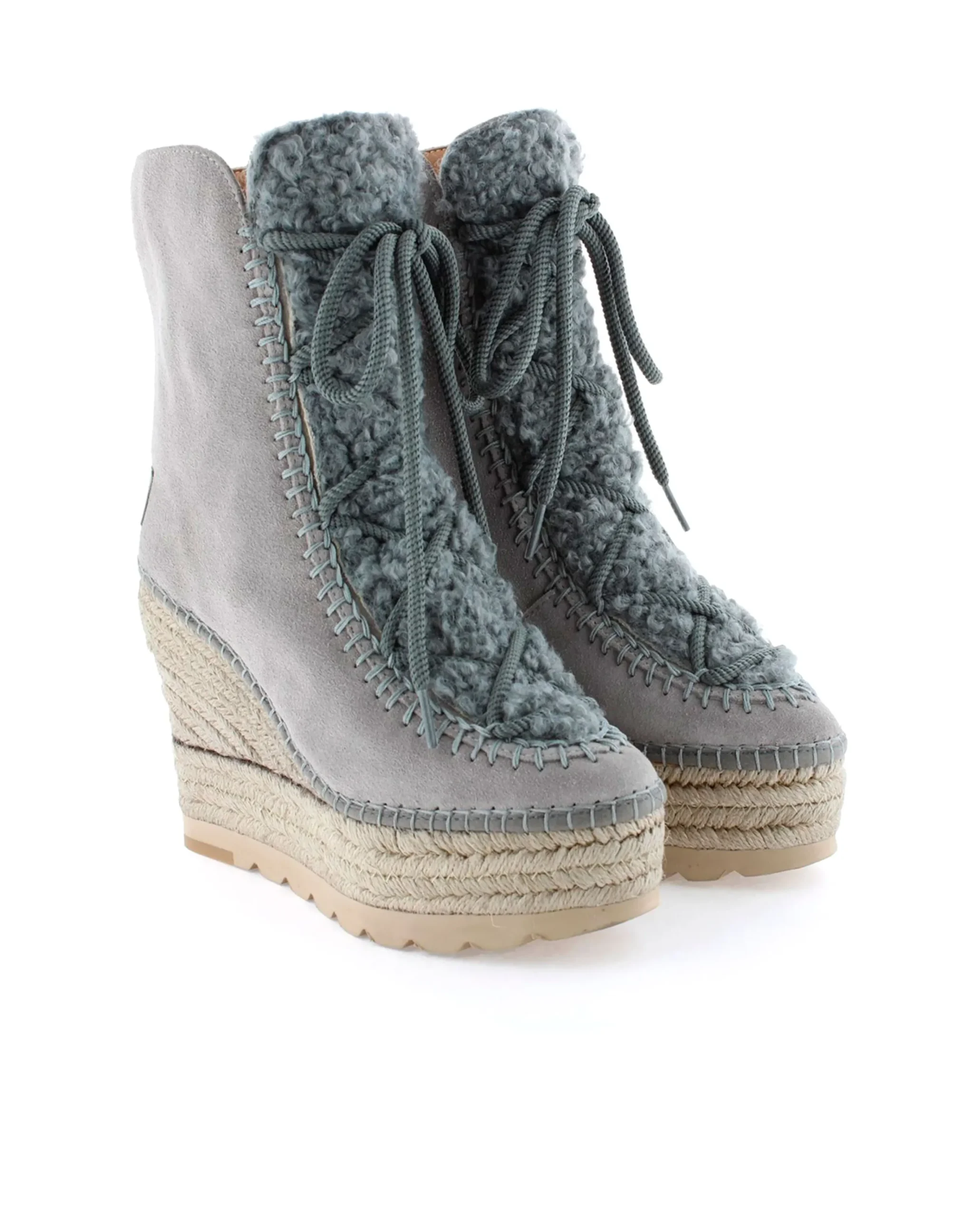 Botin borreguito en serraje gris Tilo 7