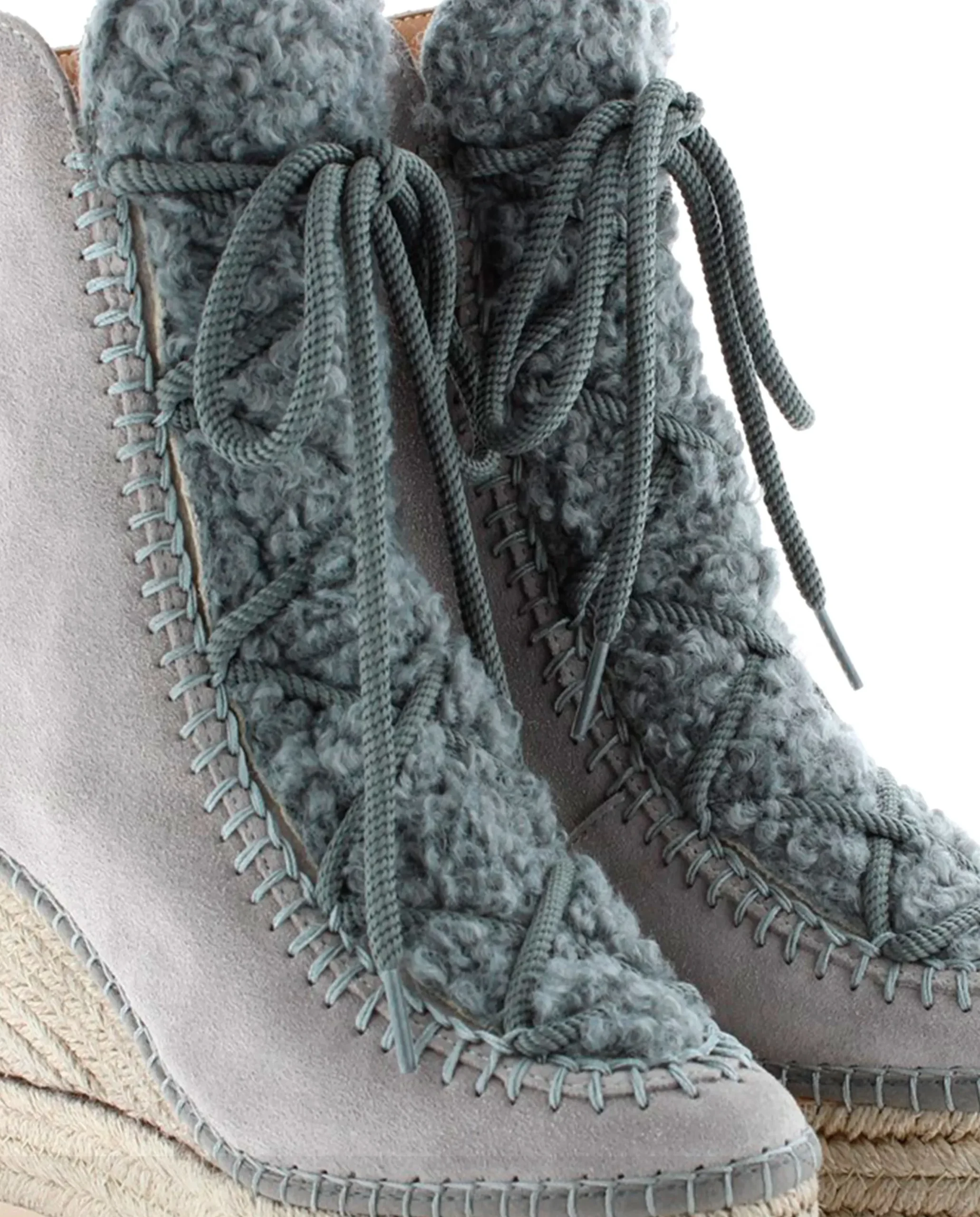 Botin borreguito en serraje gris Tilo 7