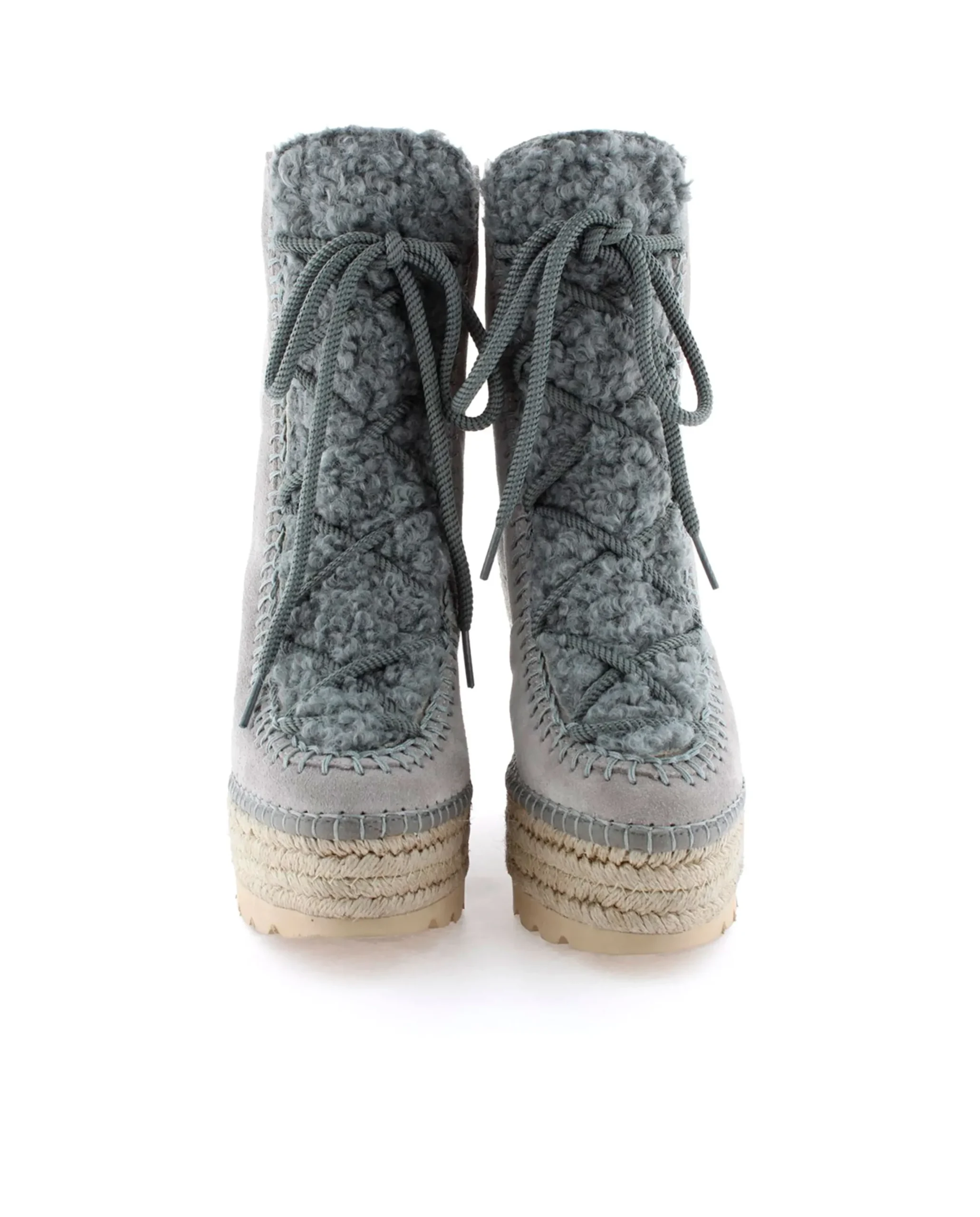 Botin borreguito en serraje gris Tilo 7