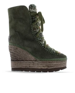 Botin borreguito en serraje kaki Tilo 7