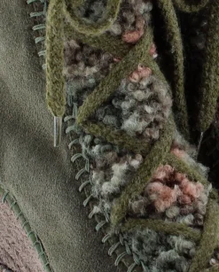 Botin borreguito en serraje kaki Tilo 7