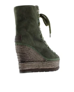 Botin borreguito en serraje kaki Tilo 7