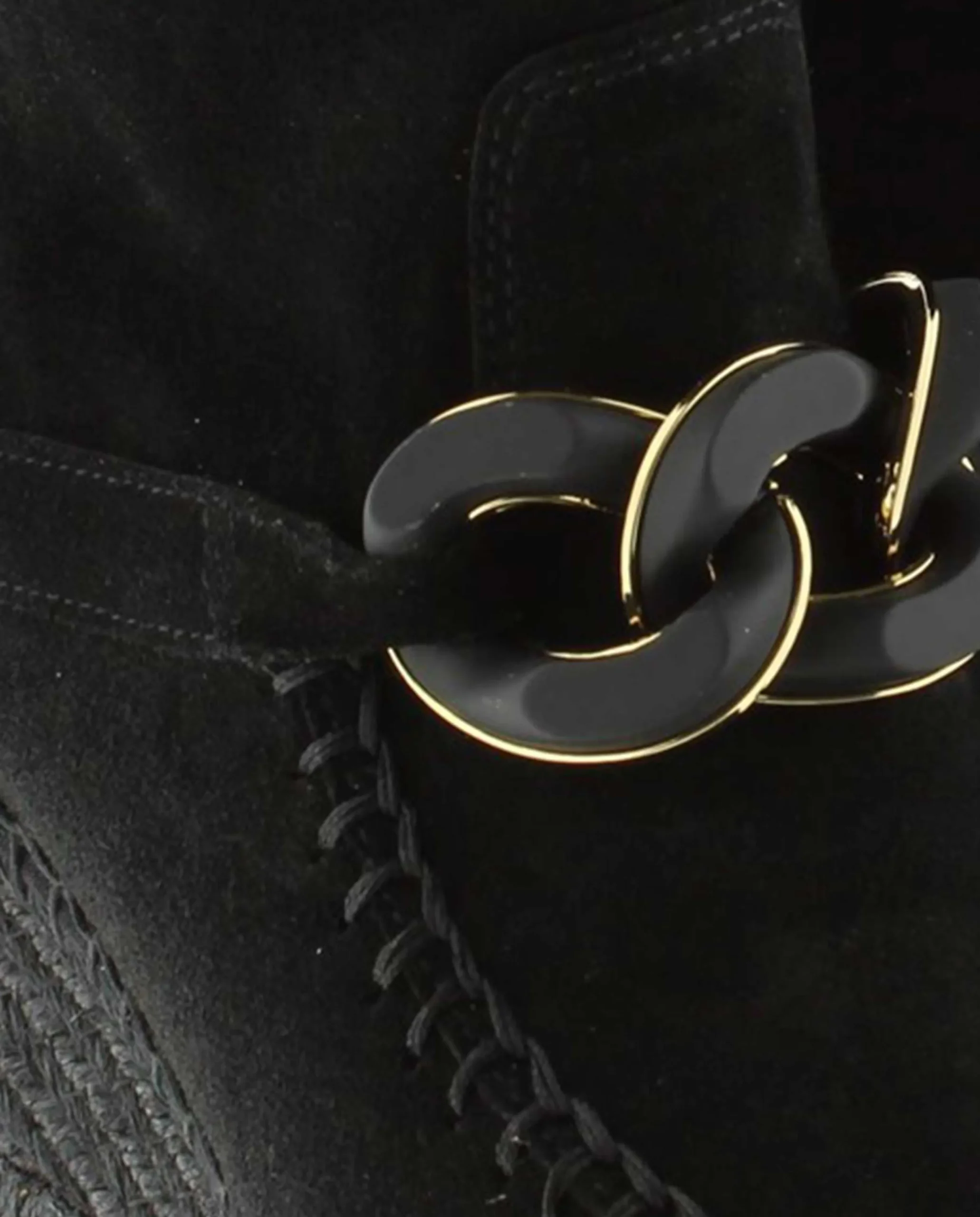 Botin cadena en serraje negro Tilo 5
