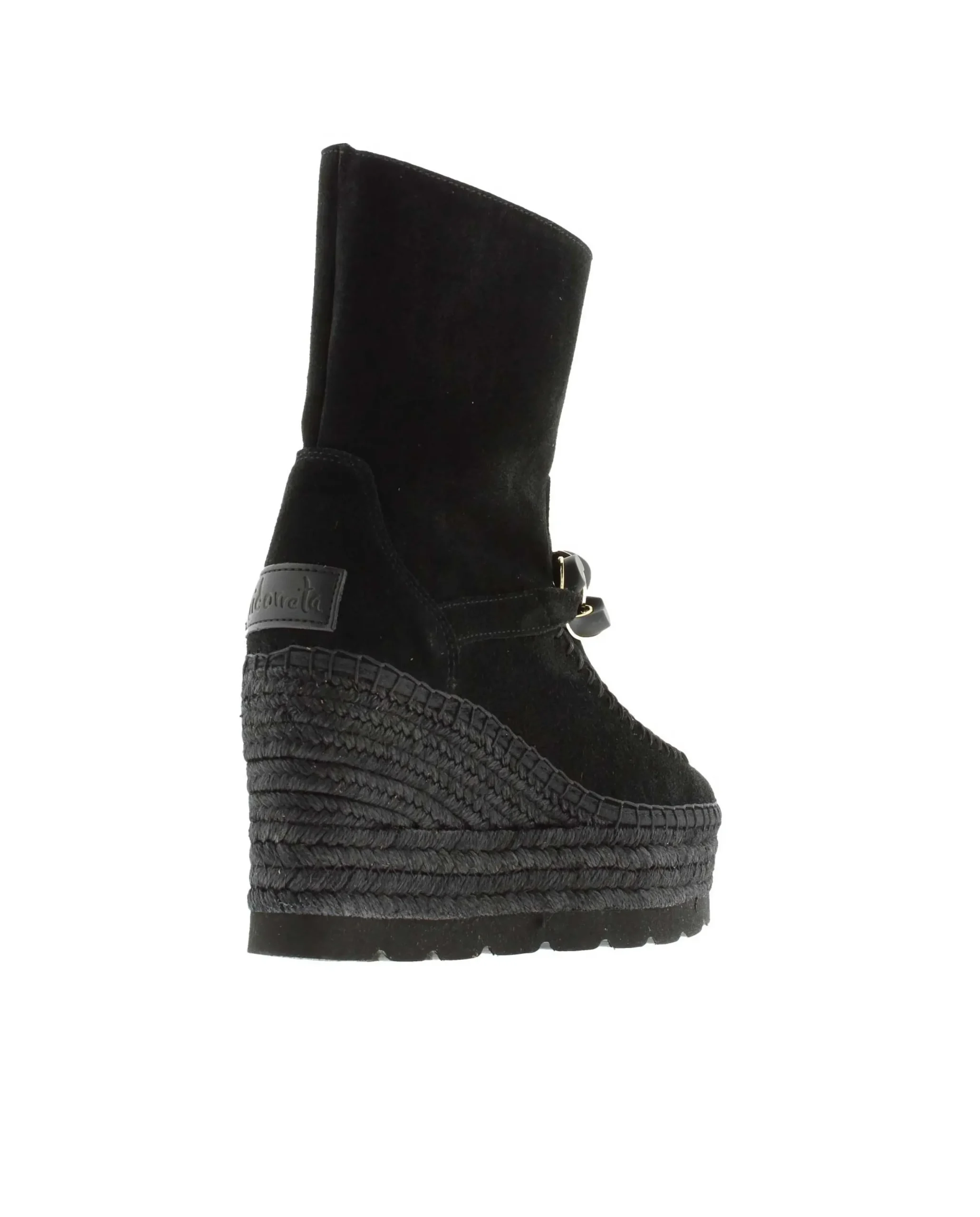 Botin cadena en serraje negro Tilo 5