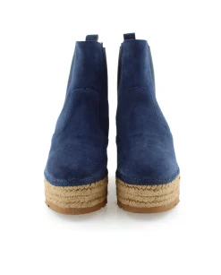 Botin Chelsea en serraje marino Creta