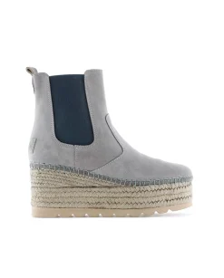 Botin Chelsea en serraje gris Creta