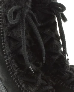 Botin de pelo en serraje negro Tilo 7