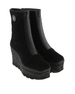 Botin en serraje negro Cuba