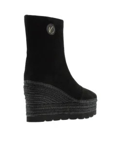Botin en serraje negro Cuba