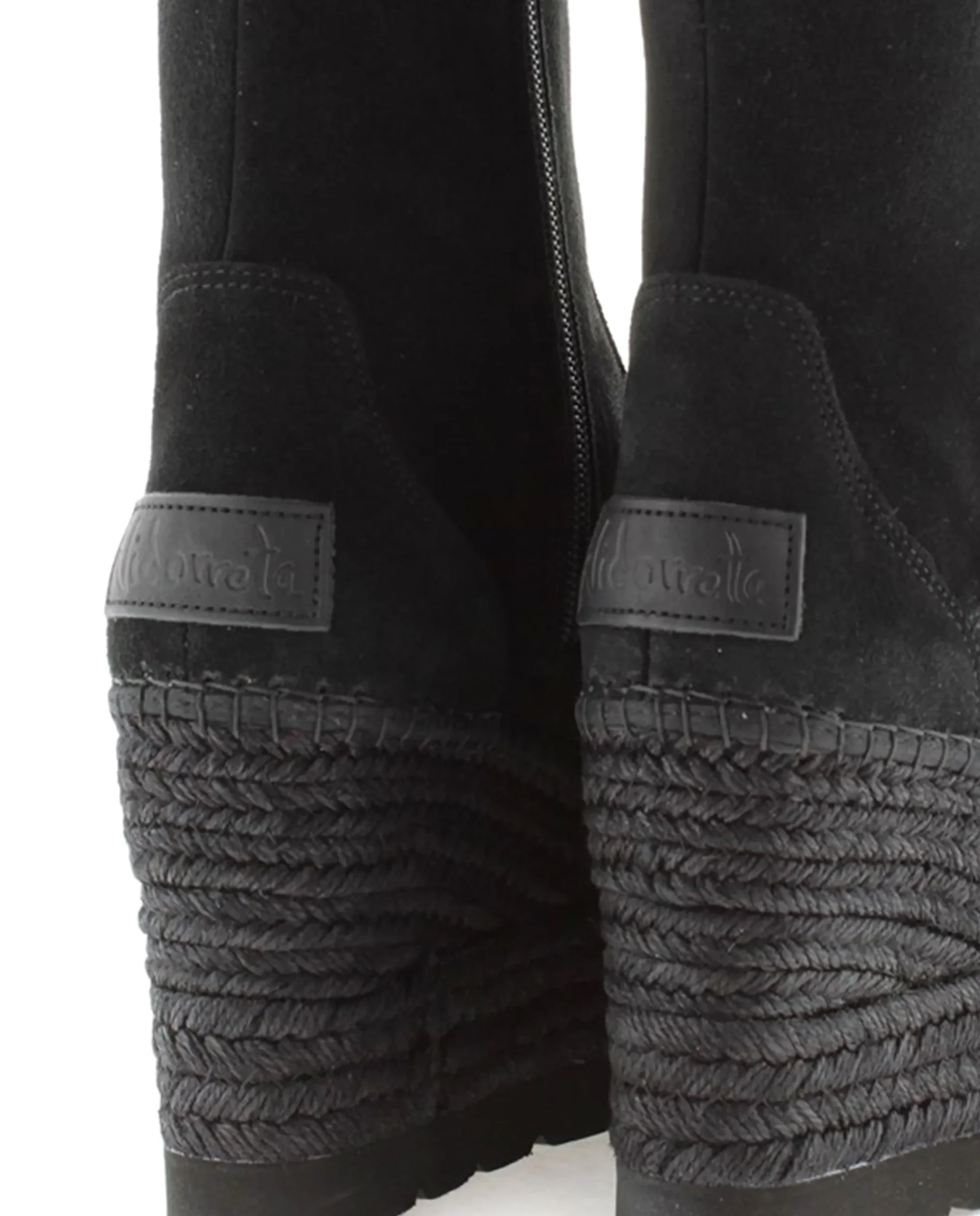 Botin en serraje negro Tilo 5