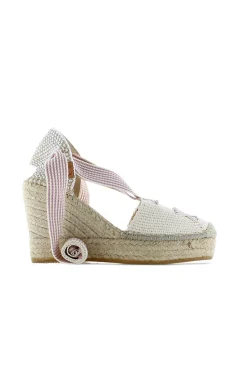 Sandalia cintas tejido x crudo Tilo 7