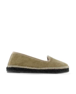 Slipper en terciopelo arena Pitiusa