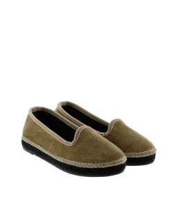 Slipper en terciopelo arena Pitiusa