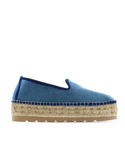 Slipper en terciopelo marino Merce Doble