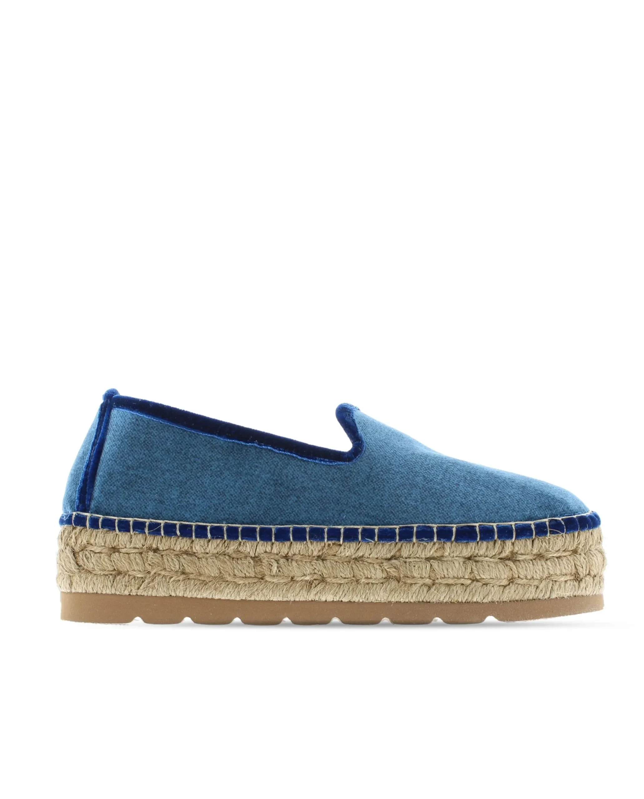 Slipper en terciopelo marino Merce Doble