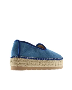 Slipper en terciopelo marino Merce Doble