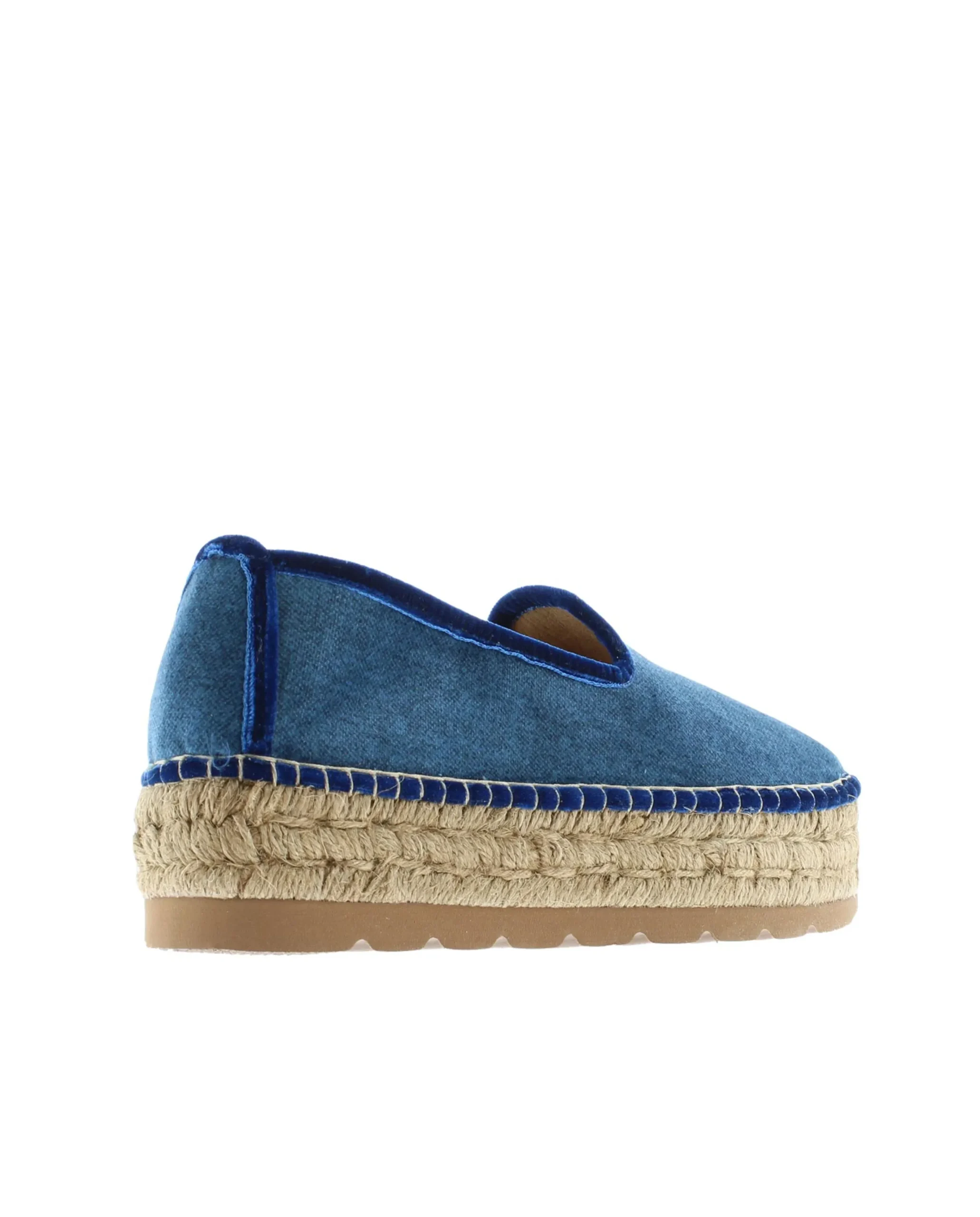 Slipper en terciopelo marino Merce Doble