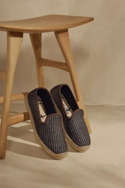 Slipper rafia nudos chocolate Borneo