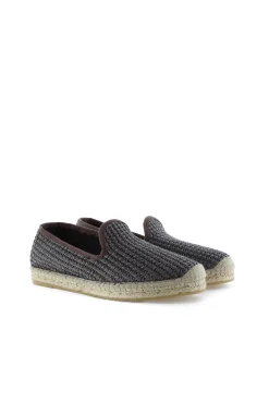 Slipper rafia nudos chocolate Borneo