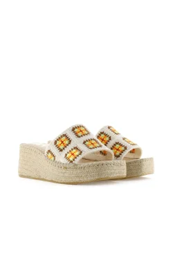 Zueco crochet apricot Vinci