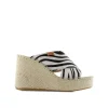 Zueco en horsy cebra Monet