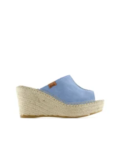 Zueco en serraje jeans Dominica