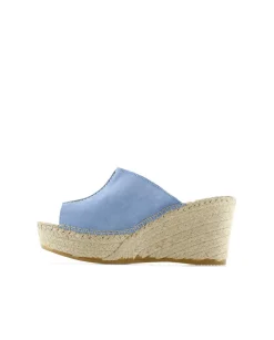 Zueco en serraje jeans Dominica
